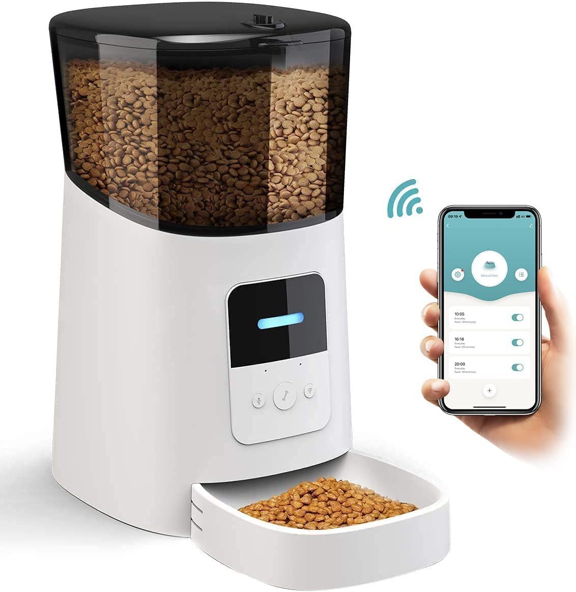 Automatic Pet Feeder with Programmable Meals and Portions (6L)