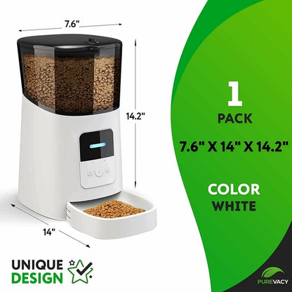 Automatic Pet Feeder with Programmable Meals and Portions (6L)